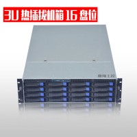 3U機箱650長16個熱插拔硬盤位3U工控機箱E-ATX主板位